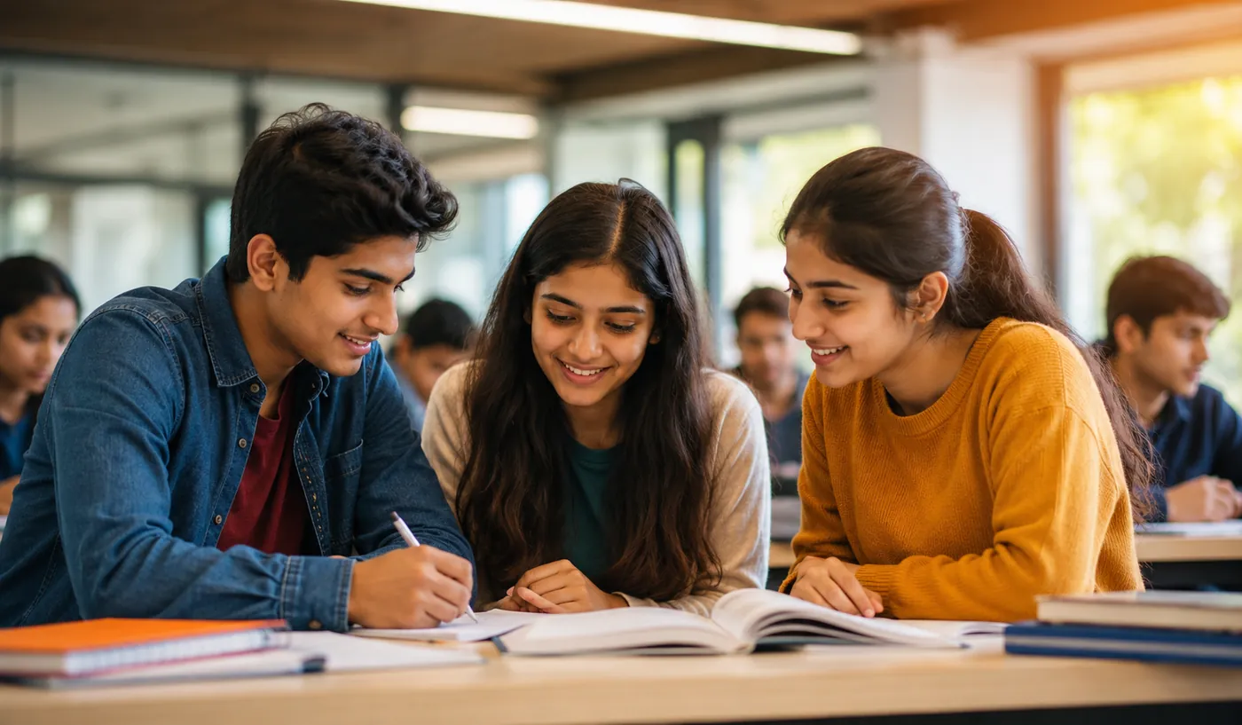 Learner using computer with education advisor