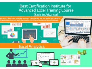 Excel Training Course in Delhi, 110085. Best Online Live Advanced Excel Training in Chandigarh by IIT Faculty , [ 100% Job in MNC] June Offer'24